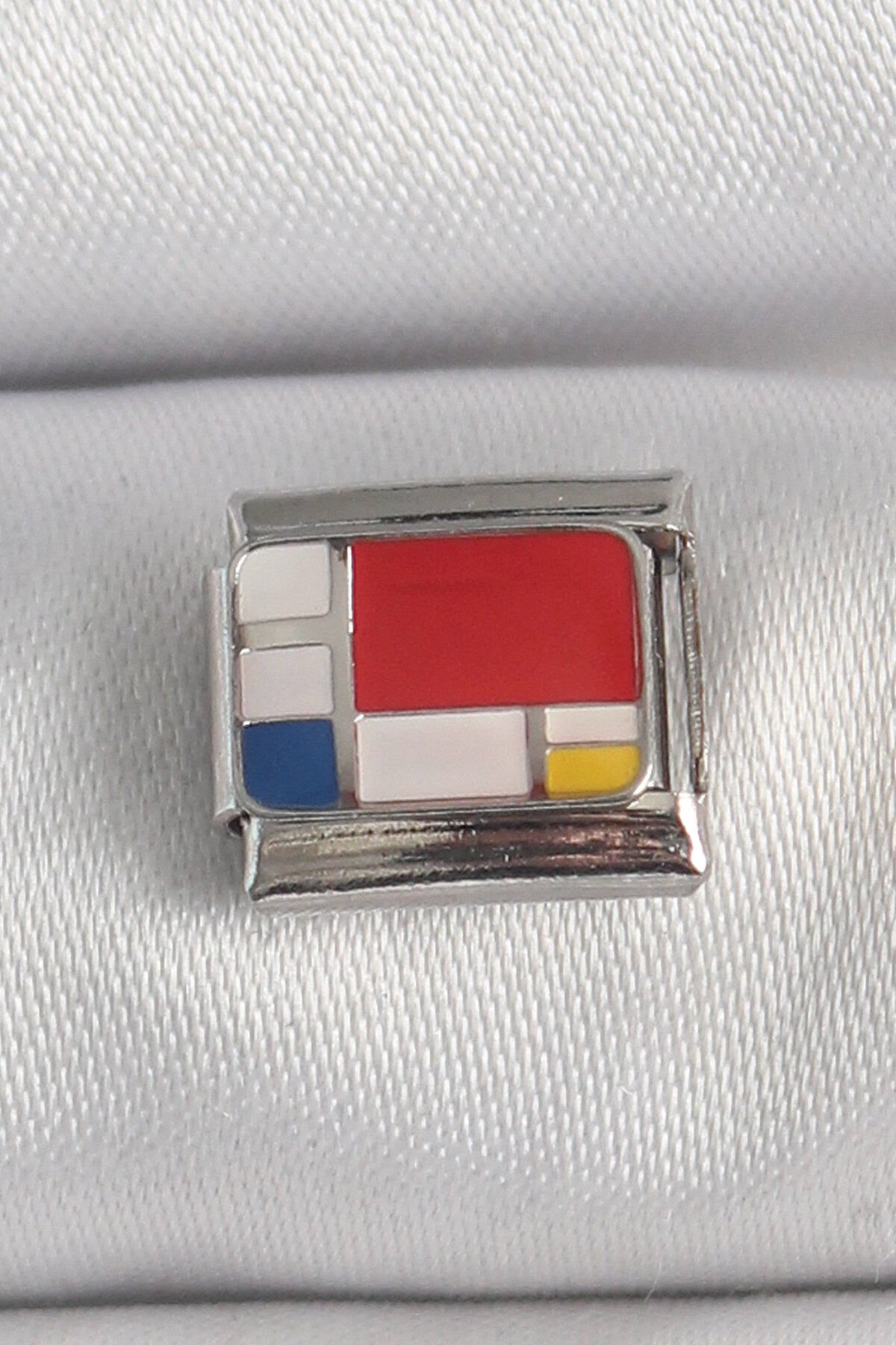 316L Çelik Gümüş Renk Karışık Renk Portre Model Nomination Charm - TJ-BC1390