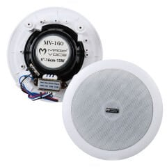 16 CM 15W TWEETERLİ BEYAZ TRAFOLU ALÇIPAN TAVAN HOPARLÖR (4944)