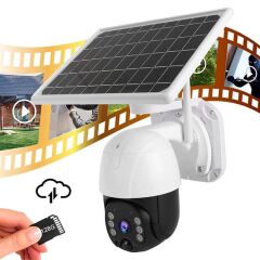 Solar Panelli Su Geçirmez Gece Görüş Destekli Wifi Bağlantılı Güvenlik Kamerası (4944)