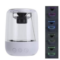 600 MAH TAŞINABİLİR RGB MİKROFONLU AUX/TF/BLUETOOTH 3 WATT HOPARLÖR SPEAKER (BEYAZ) (4944)