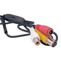 3.6MM 800 TVL 1/4 SENSOR SES ÇIKIŞLI SİYAH VİDA MODEL MİNİ KAMERA (4944)