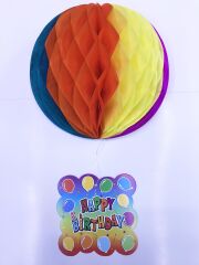 Kağıt Süs Happy Birthday Dekor 55 cm-0748 (4944)