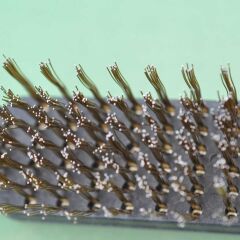 Metal Tel Fırça Plastik Saplı Pas Kir Sökme Temizleme Fırçası (4944)