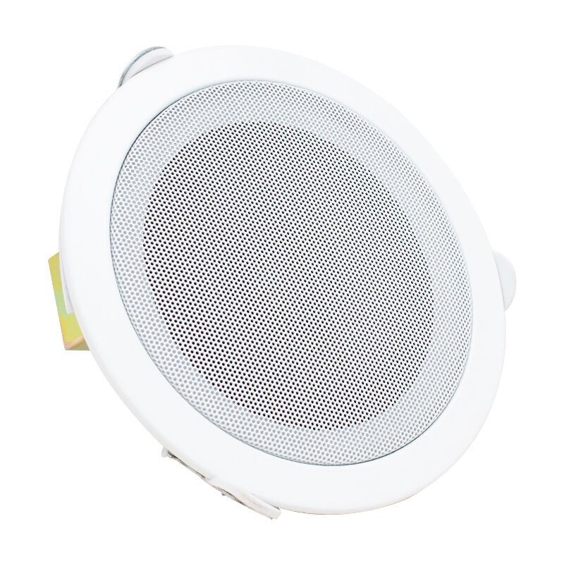 18 CM 6 WATT BEYAZ TRAFOLU METAL KASA ALÇIPAN HOPARLÖR (DELİK ÇAPI 15 CM) (4944)