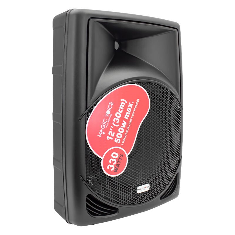 MAGICVOICE MV-3412 30 CM 500 W 12 PLASTİK KABİN PASİF HOPARLÖR (KÖPÜKSÜZ GÖNDERİLMESİN) (4944)