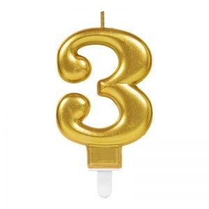 3 Rakam Mum Gold Renk (4944)