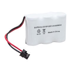 SUPEX NI-CD 3LÜ KISA AÇIK 3.6V 300 MAH TELSİZ TELEFON PİLİ (SP-300) (4944)
