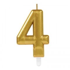 4 Rakam Mum Gold Renk (4944)
