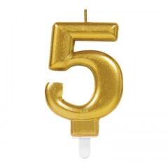 5 Rakam Mum Gold Renk (4944)