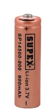 SUPEX SP14500-900S LİTYUM ION 3.7V 900MAH ŞARJ EDİLEBİLİR BAŞLIKLI PİL (4944)