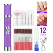 Şarjlı Manikür Bakım Seti 12 Parça Başlık Seti