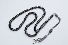 Oltu Taşı Kapsül Altılı Karpuz İşlemeli Özel Tasarım İmameli Tespih