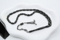 Oltu Taşı Kapsül Altılı Karpuz İşlemeli Özel Tasarım İmameli Tespih