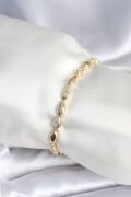 Pirinç Gold Renk Damla Model Kadın Bileklik - TJ-BB7961