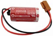 Maxell ER17/33 3.6V 2/3A Size Lithium Pil - Kahverengi Soket