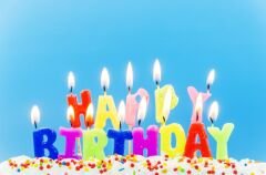 Rengarenk Happy Birthday Yazılabilen Doğum Günü Mumu (4944)