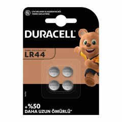 DURACELL LR44 1.5 VOLT DÜĞME PİL (4LÜ PAKET) (4944)