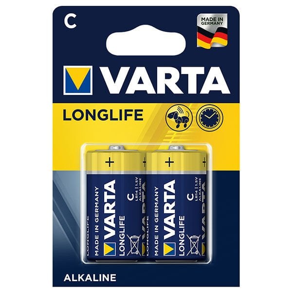 VARTA LONGLIFE POWER ALKALİN ORTA BOY C PİL 2Lİ PAKET FİYAT (4944)