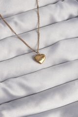 316L Çelik Gold Renk Kalp Model Love Kolye - TJ-BKO8931