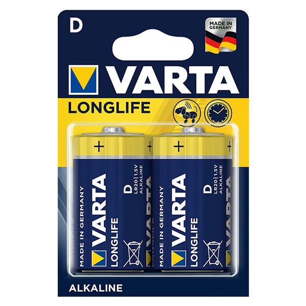 VARTA LONGLIFE POWER ALKALİN BÜYÜK BOY D PİL 2Lİ PAKET FİYAT (4944)