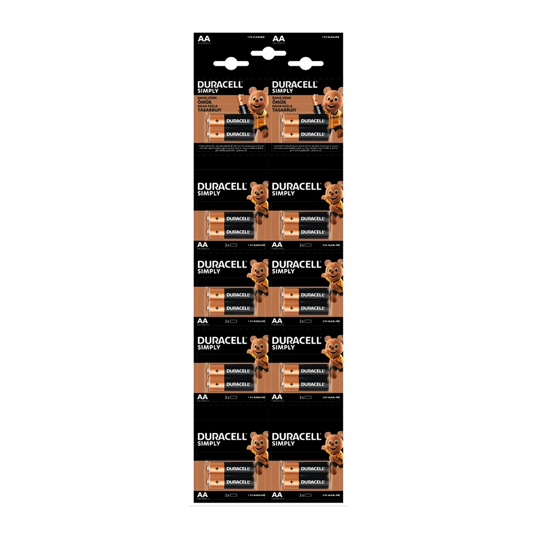 DURACELL KALEM PİL ALKALİN 20 PARÇA (4944)