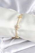 Pirinç Gold Renk Yıldız Model Kadın Bileklik - TJ-BB7986