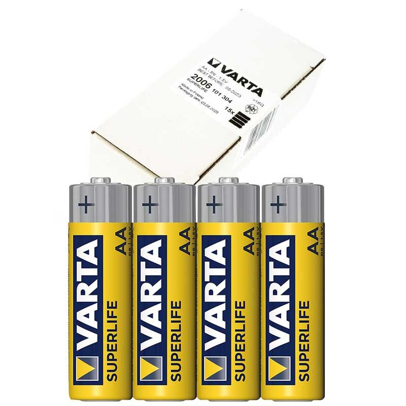 VARTA SUPERLIFE ÇİNKO AA KALEM PİL 60LI PAKET FİYAT (4944)