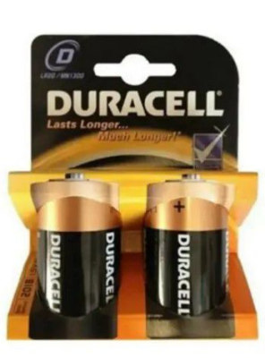 DURACELL LR20 D BÜYÜK  PİL 2Lİ KART (4944)