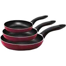 3 BOY TEFLON TAVA SETİ BAKALİT SAPLI16-20-24CM. (4944)
