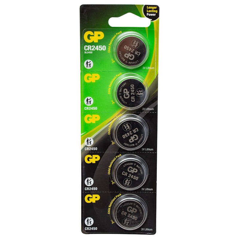 GP CR2450 3V LİTYUM PİL 5Lİ PAKET (4944)