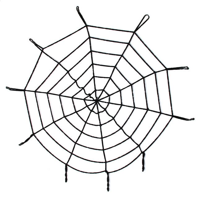 Halloween Cadılar Bayramı Örümcek Ağ Dekor Siyah 1.5 Metre (4944)