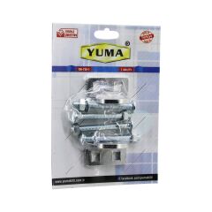 YUMA YM-730-1 KAPI EMNİYET REZESİ  ASMA KİLİT TAKILABİLİR MENTEŞE (4944)
