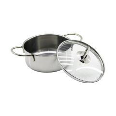 14CM   CAM KAPAK   MİNİ  ÇELİK TENCERE (4944)