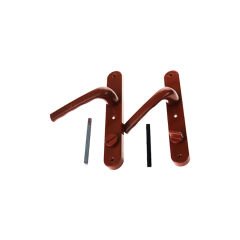 BANYO-WC - KİLİTLİ KAHVE RENGİ PVC KAPI KOLU (4944)