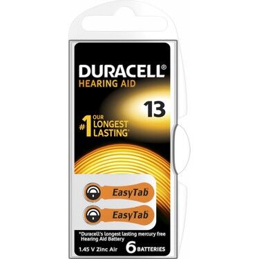 DURACELL 13 İŞİTME CİHAZI KULAK PİLİ 6 PARÇA  KUTU (4944)