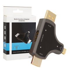 MINI DP+DP+HDMI TO HDMI 4K ÇEVİRİCİ (4944)
