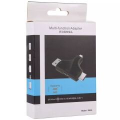 MINI DP+DP+HDMI TO HDMI 4K ÇEVİRİCİ (4944)