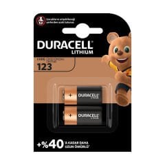 DURACELL CR123A 3V LİTYUM PİL 2Lİ PAKET FİYAT (4944)