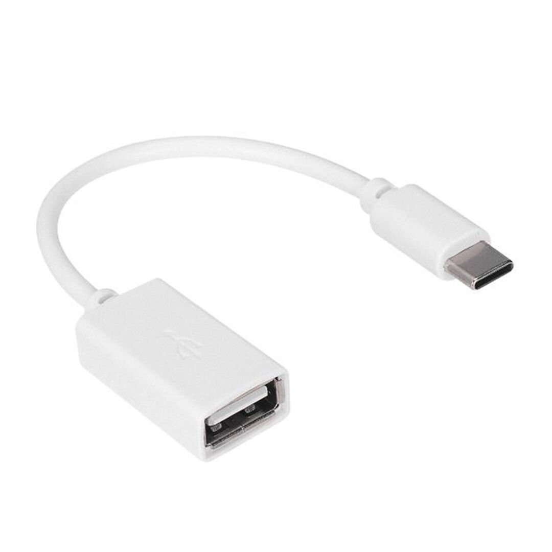 BEYAZ USB DİŞİ TO TYPE-C ERKEK OTG ÇEVİRİCİ (4944)