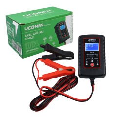 SİYAH 6/12V 2A LED GÖSTERGELİ AKÜ ŞARJ CİHAZI UC-C120201A (4944)