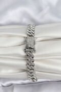 Gümüş Renk Pirinç Cuba Chain Gurmet Bileklik - TJ-BB8161