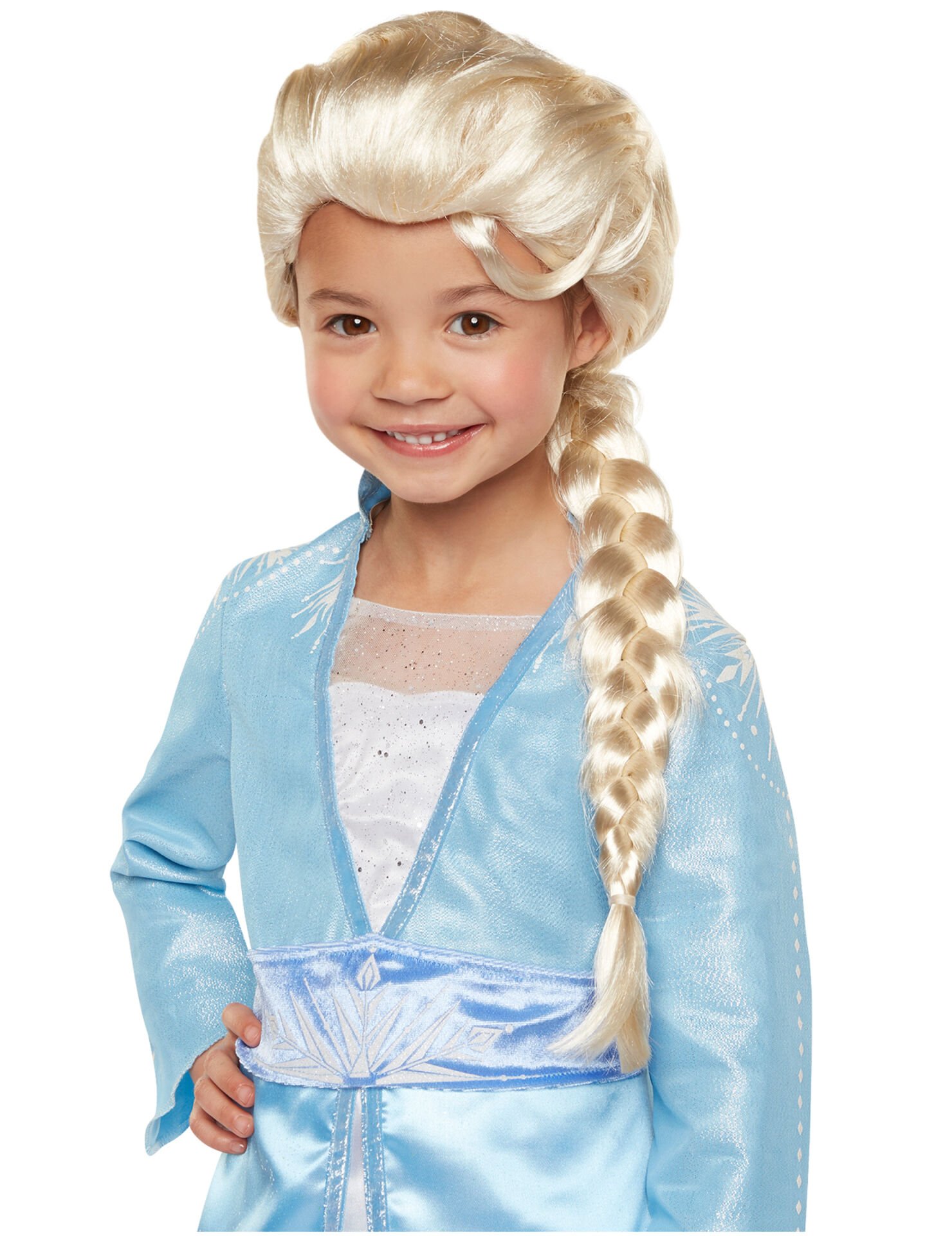 Platin Altın Dore Renk Karlar Ülkesi Elsa Frozen Peruğu Çocuk Boy (4944)