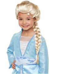 Platin Altın Dore Renk Karlar Ülkesi Elsa Frozen Peruğu Çocuk Boy (4944)