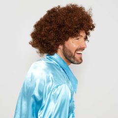 Kahve Renk Kıvırcık Afro Bonus Peruk (4944)