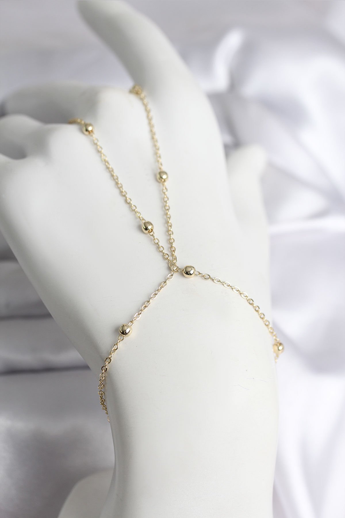 316L Çelik Gold Renk Topçuk Zincir Model Kadın Şahmeran - TJ-SN728