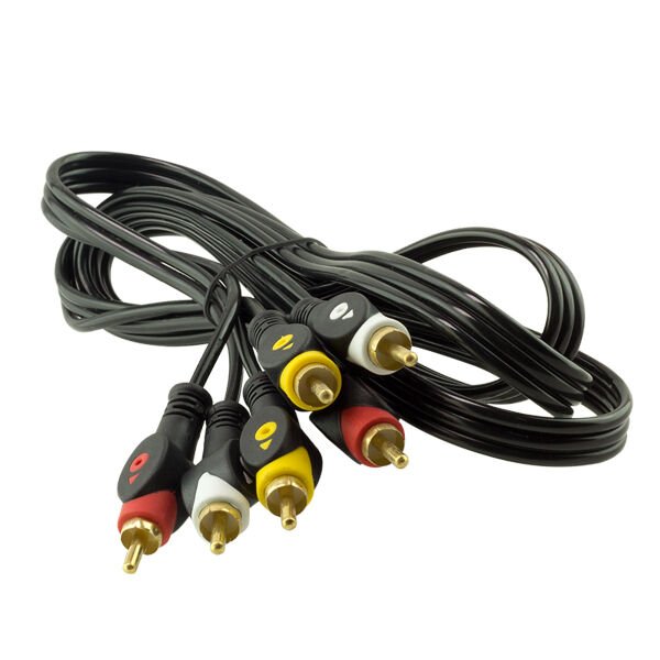 3 RCA + 3 RCA 1.5 METRE KABLO  POŞETLİ (4944)