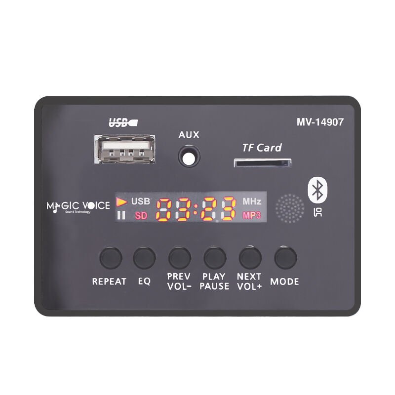 MAGİCVOİCE MV-14907 USB/SD/MIC/AUX/BLUETOOTH KUMANDALI EKRANLI OTO TEYP ÇEVİRİCİ DİJİTAL PLAYER BOARD (4944)