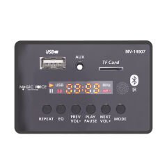 MAGİCVOİCE MV-14907 USB/SD/MIC/AUX/BLUETOOTH KUMANDALI EKRANLI OTO TEYP ÇEVİRİCİ DİJİTAL PLAYER BOARD (4944)
