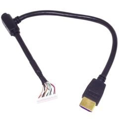HDMI ŞASE KABLOLU (MİNİ HDLER İÇİN KIRILAN UÇ)  16 PİNLİ (4944)