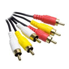 3 RCA + 3 RCA 1.5 METRE STANDART RCA KABLO POŞETLİ (4944)